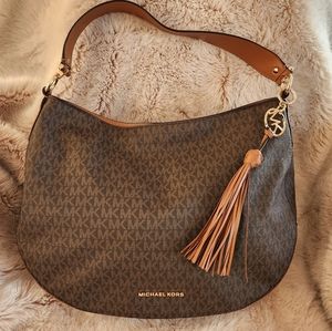 Like NEW MICHAEL KORS Sachtel Bag Purse Handbag W Tassles